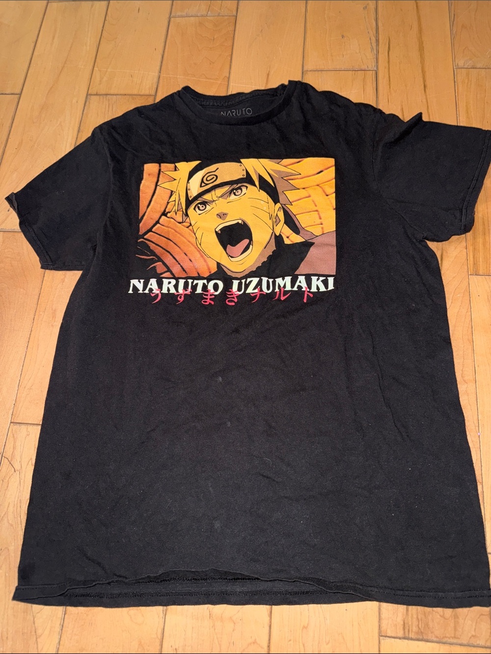 Naruto Uzumaki Graphic Short Sleeve Tee - Black